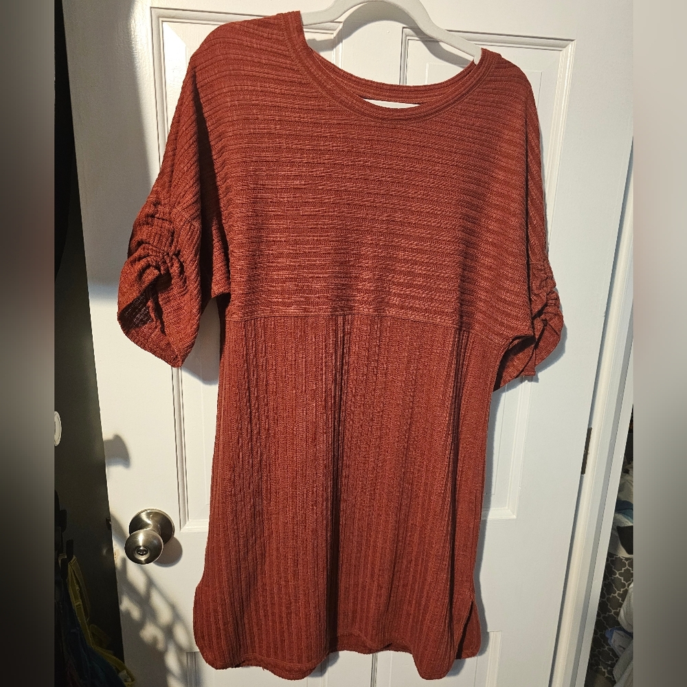 L Max Studio Rust Red Dress